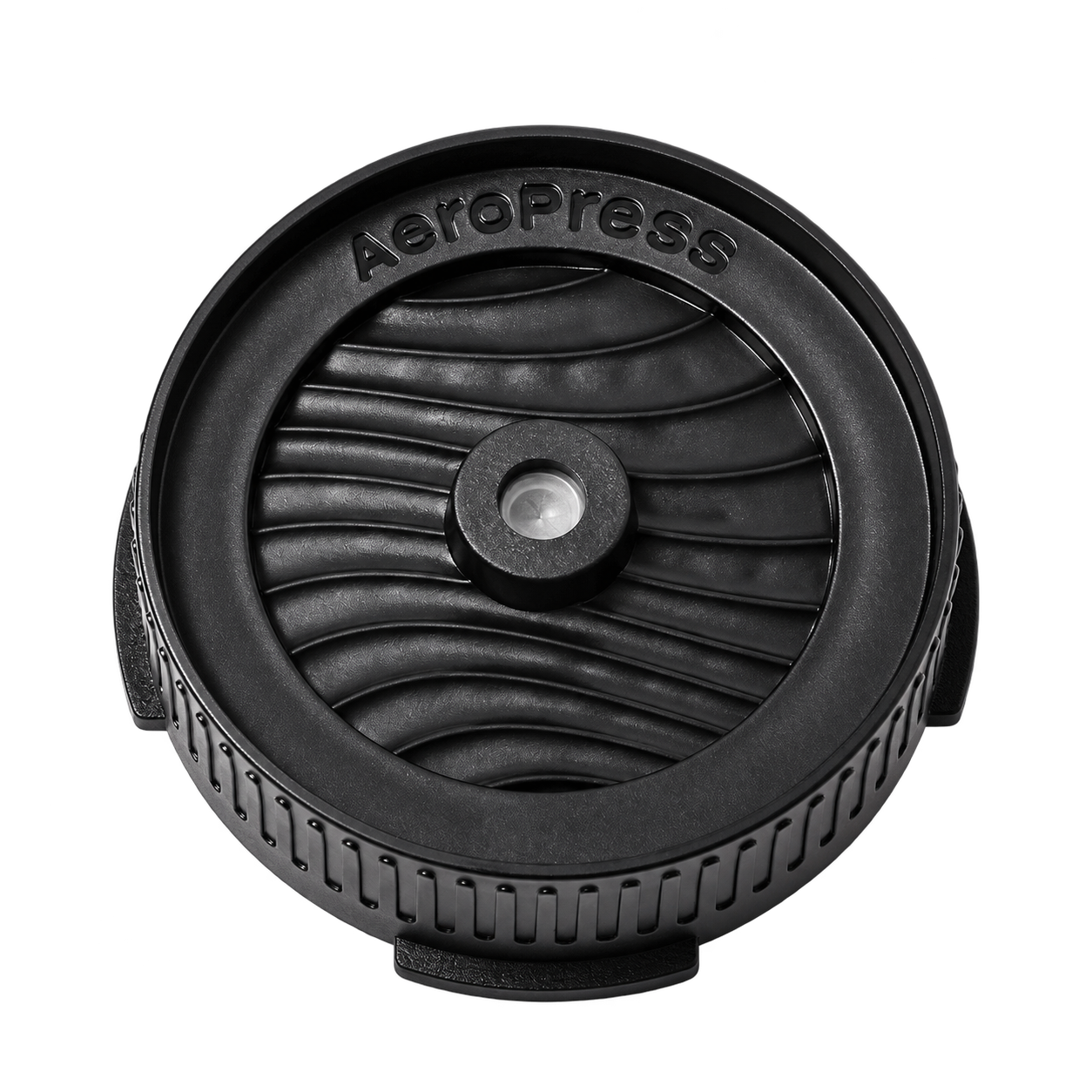 Capuchon noir AeroPress Flow Control avec valve activée par pression