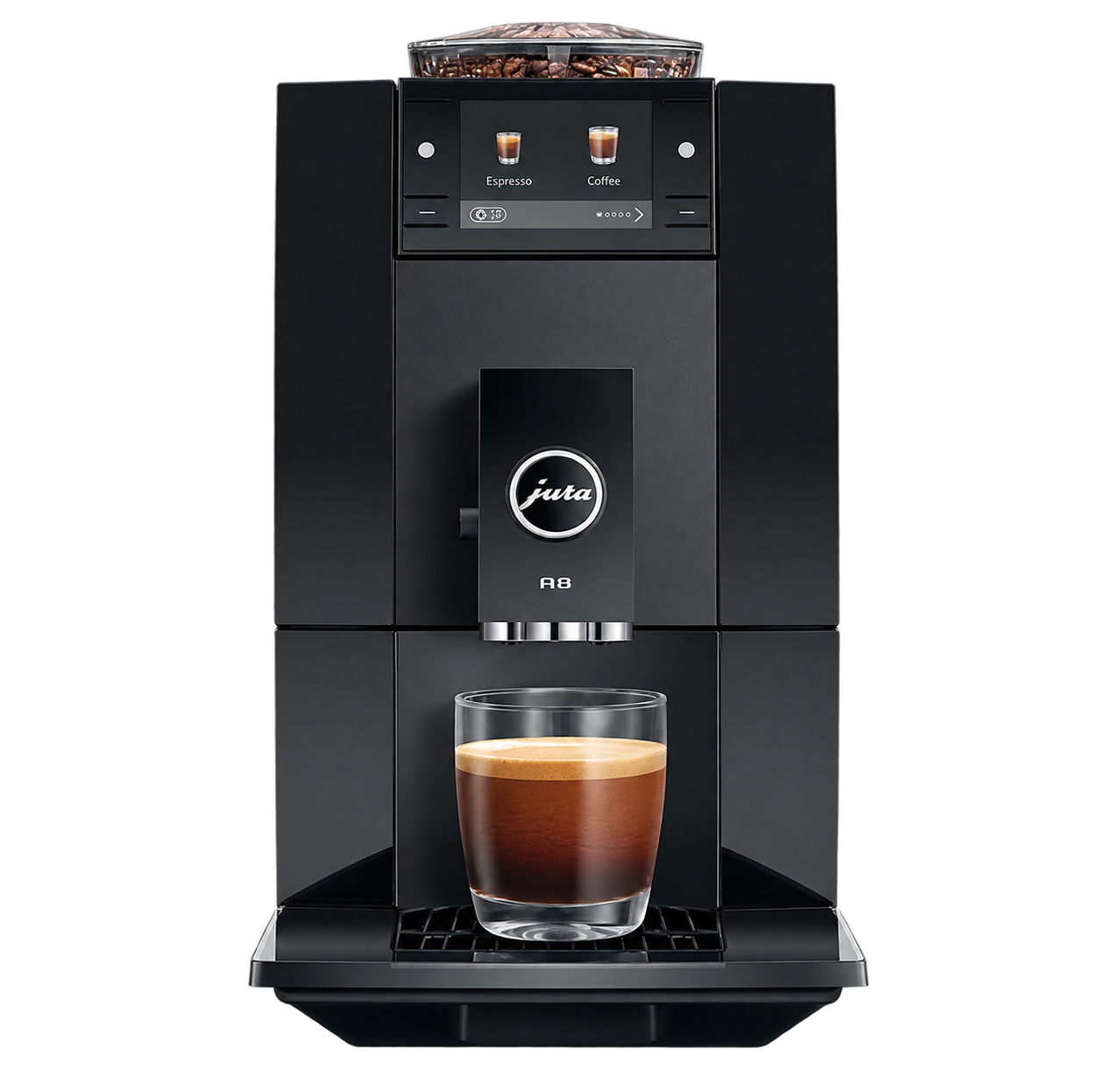 JURA A8 Piano Black automatic coffee machine