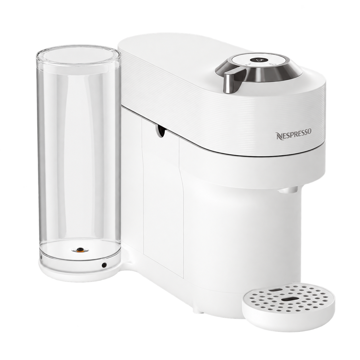 Cafetera Nespresso Vertuo Pop+ GCV6 con depósito lateral extraíble y botón redondo de preparación