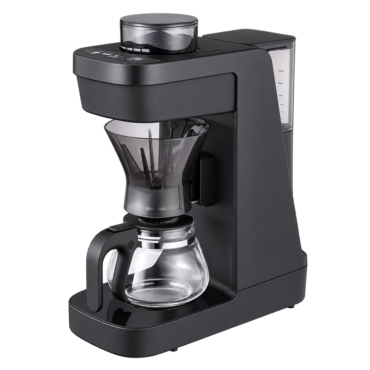 Tiger HYBRID BREW ADG-A060 automatic coffee maker with grinder, removable water tank, dripper and glass server